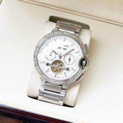 Ballon Bleu De Cartier 44*12mm 316L Steel Men 2824 Movement Black/White Face Watch
